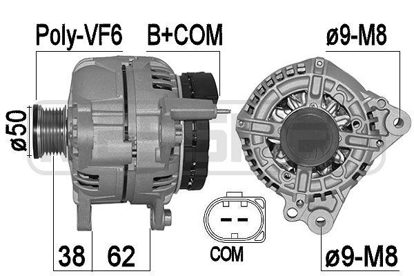 MESSMER 209566A: Alternátor 140A