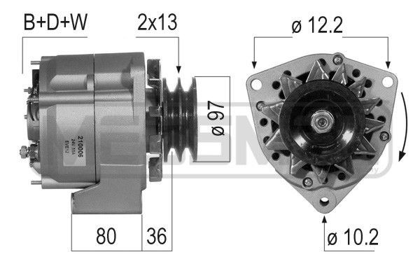 MESSMER 210006A: Generaator 55A