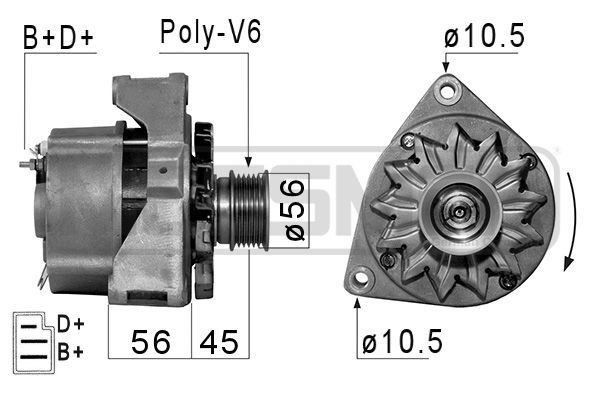 MESSMER 210014A: Generaator 70A