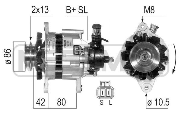 MESSMER 210020A: Laturi 70A