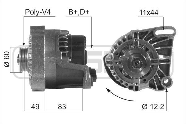 MESSMER 210027A: Generaator 75A