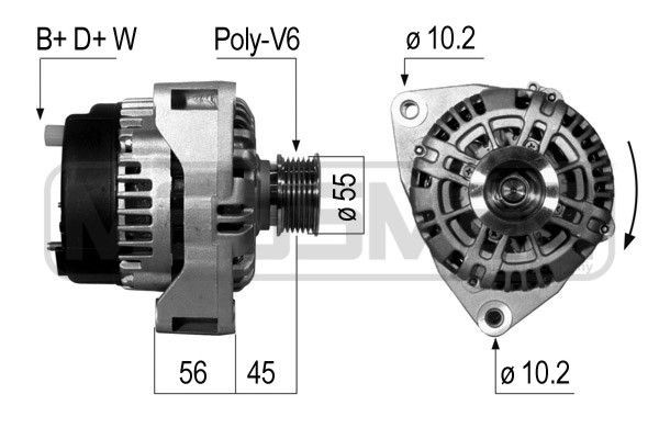 MESSMER 210052A: Generaator 90A