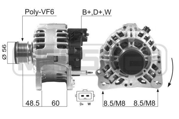 MESSMER 210093A: Alternator 90A