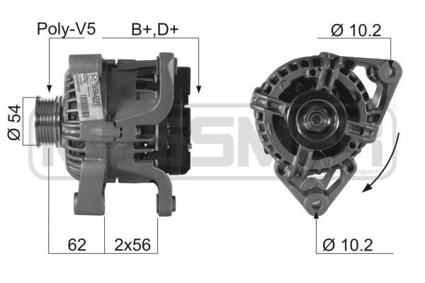 MESSMER 210162A: Generaator 70A