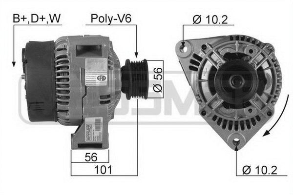 MESSMER 210187A: Generaator 70A