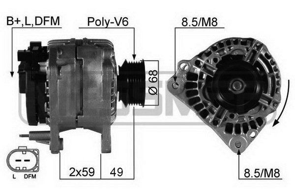 MESSMER 210256A: Generaator 90A