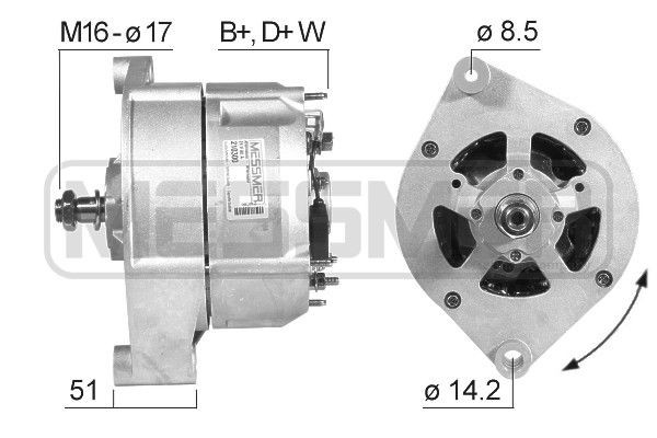 MESSMER 210300A: Generaator 80A