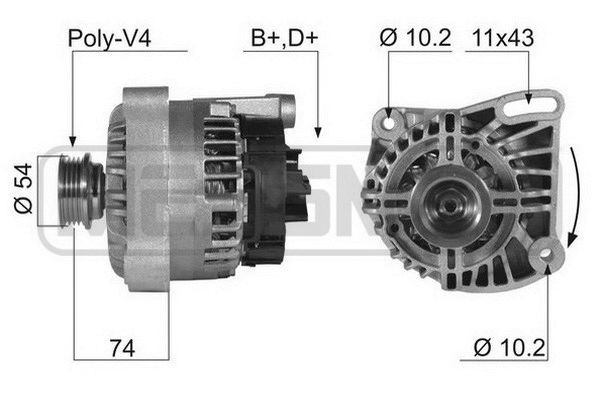 MESSMER 210405A: Generaator 70A