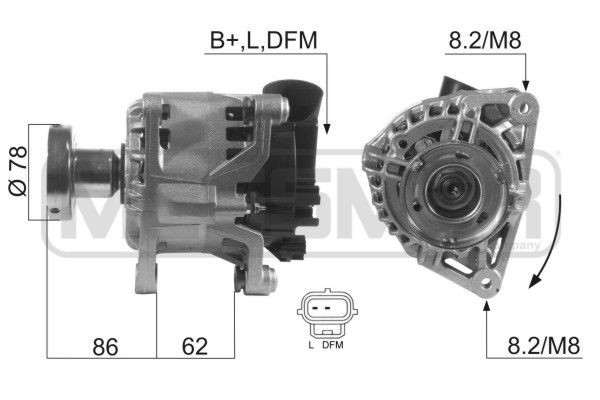 MESSMER 210412A: Generaator 90A