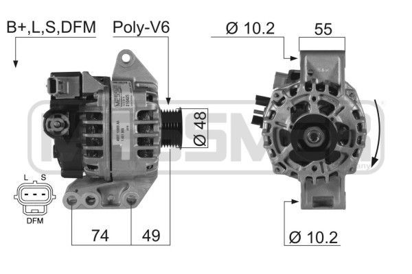MESSMER 210425A: Lichtmaschine 80A