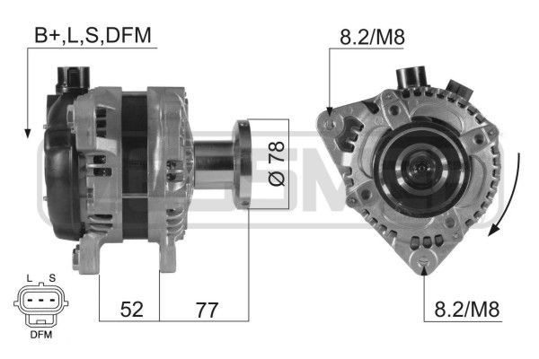 MESSMER 210431A: Alternator 150A