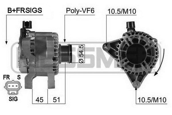 MESSMER 210432A: Generaator 80A