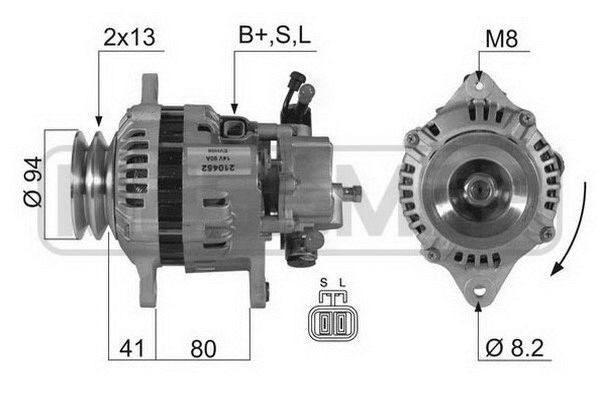 MESSMER 210452A: Generaator 90A