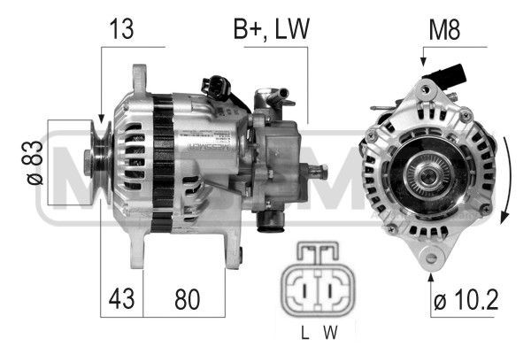 MESSMER 210456A: Generaator 75A