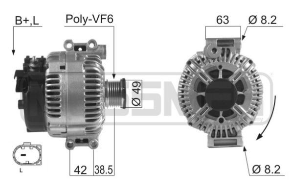 MESSMER 210476A: Generaator 180A