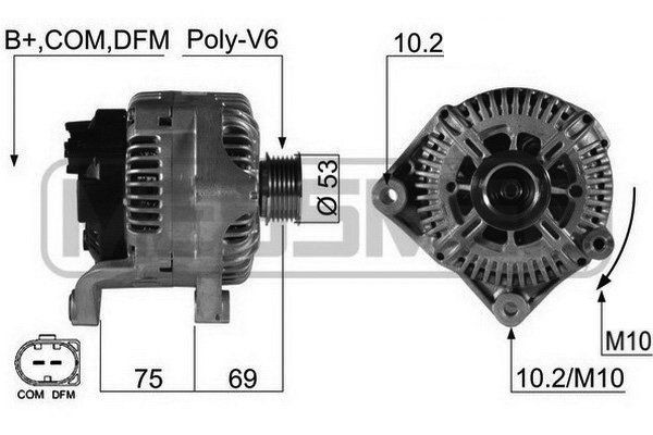 MESSMER 210495A: Alternatore 170A