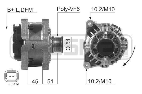 MESSMER 210507A: Generaator 90A