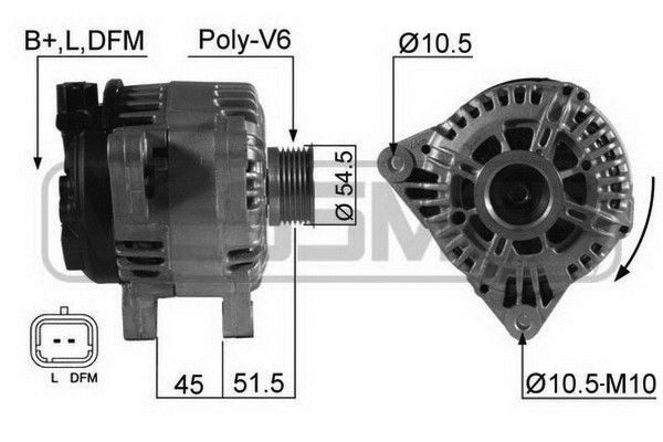 MESSMER 210538A: Generaator 150A
