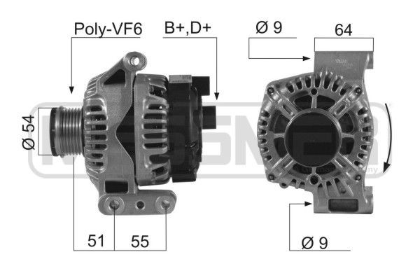 MESSMER 210547A: Generaator 75A