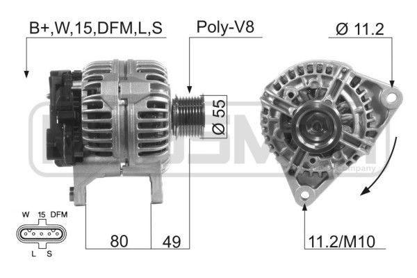 MESSMER 210589A: Generaator 70A