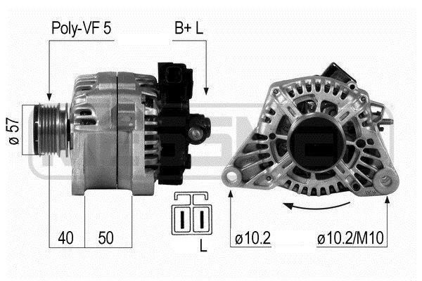 MESSMER 210651A: Generaator 90A