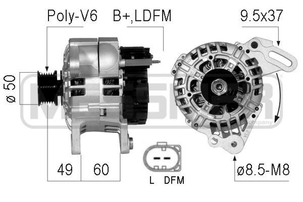 MESSMER 210731A: Generaator 90A