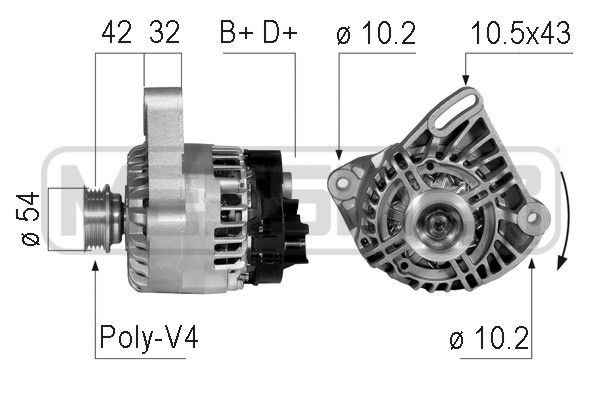 MESSMER 210743A: Generaator 105A