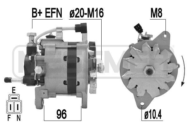 MESSMER 210768A: Laturi 55A