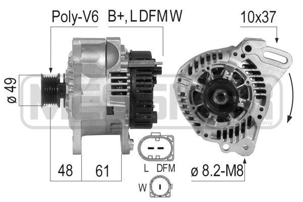 MESSMER 210795A: Generaator 90A