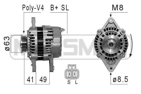 MESSMER 210837A: Generaator 75A
