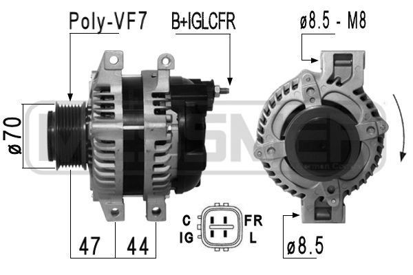 MESSMER 210844A: Generaator 120A