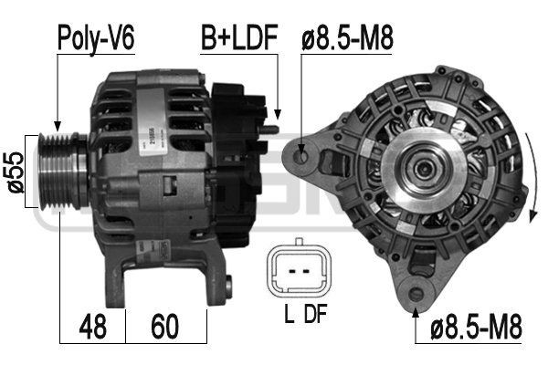 MESSMER 210856A: Generaator 95A