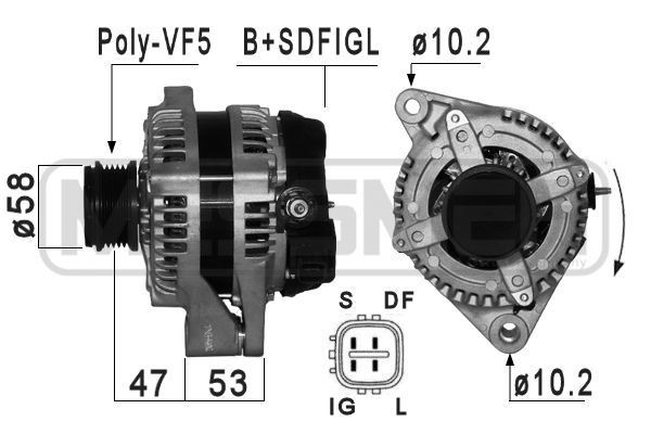 MESSMER 210859A: Generaator 130A