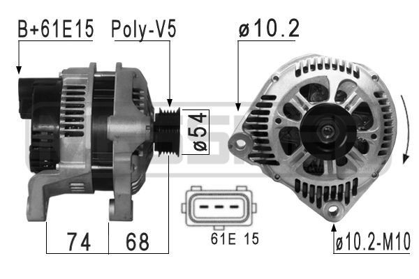 MESSMER 210868A: Generaator 120A