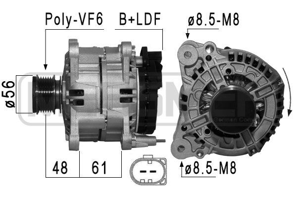 MESSMER 210870A: Alternator 140A