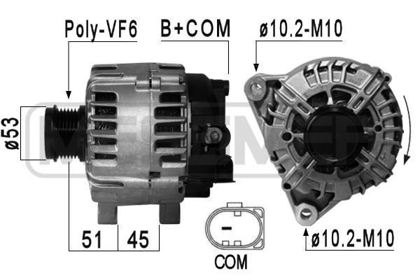 MESSMER 210877A: Generaator 150A