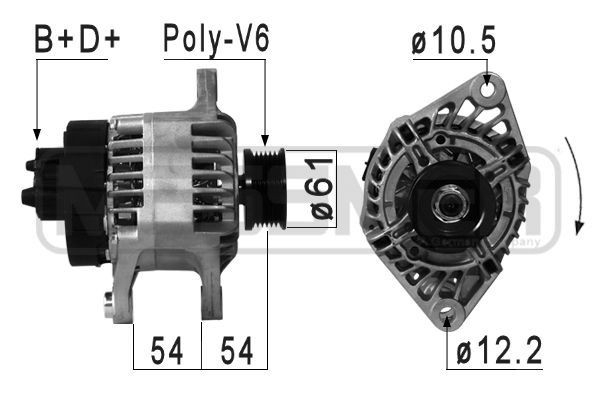 MESSMER 210884A: Generaator 90A