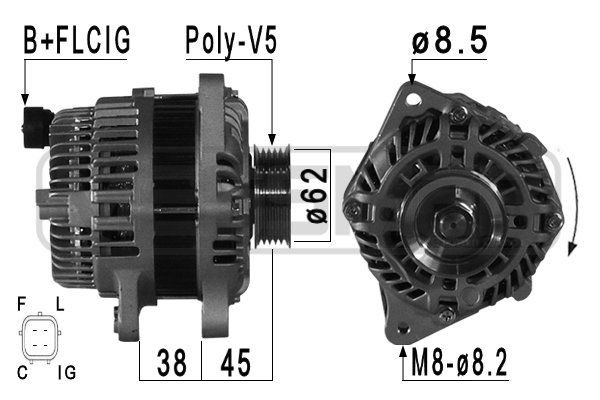 MESSMER 210953A: Alternator 95A
