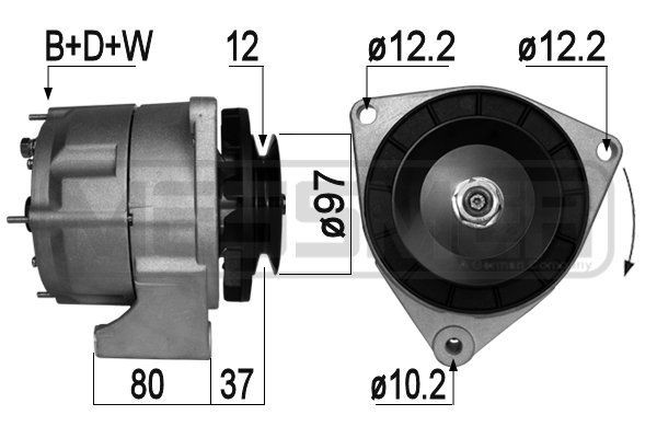 MESSMER 210983A: Alternateur 35A