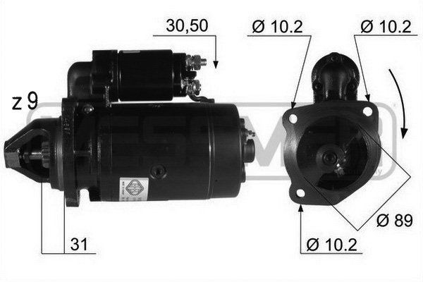 MESSMER 220011A: Motorino avviamento 2,7KW