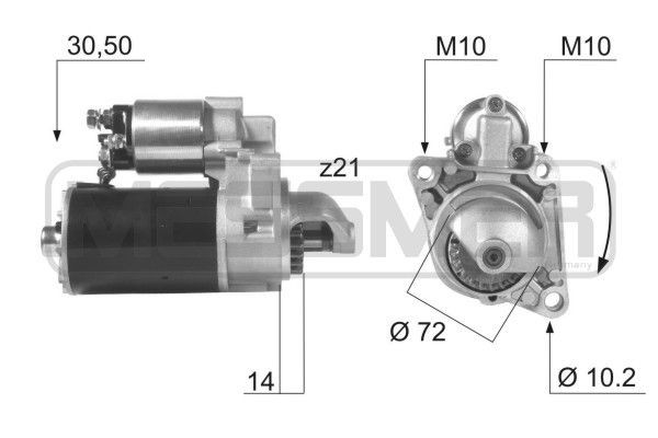 MESSMER 220034A: Starter 1,1kW