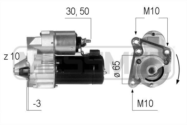 MESSMER 220045A: Starter 1,1kW