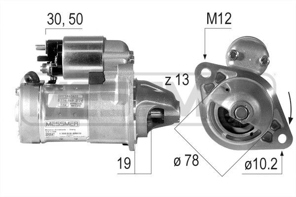 MESSMER 220047A: Starter 1,4kW
