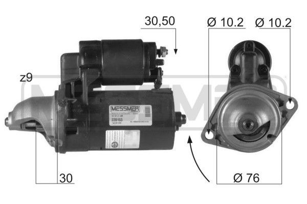 MESSMER 220153A: Starter 1,1kW