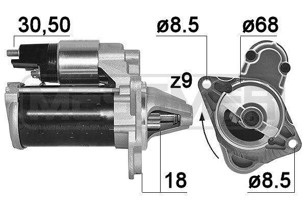 MESSMER 220226A: Starter 1,1kW