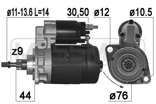 MESSMER 220357A: Starter 0,95kW