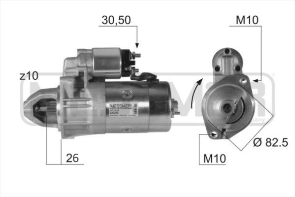 MESSMER 220390A: Starter 2,2kW