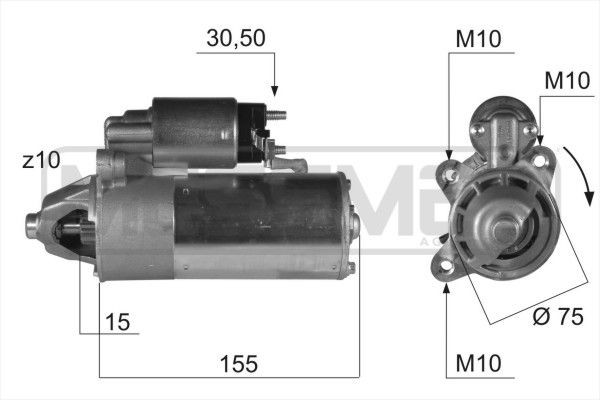 MESSMER 220413A: Starter 1,4kW