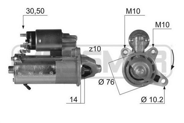 MESSMER 220414A: Starter 1,1kW