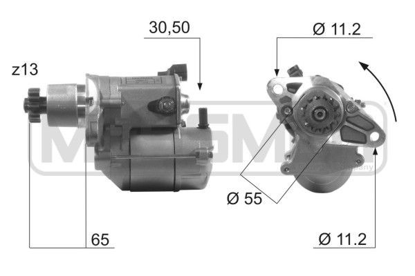 MESSMER 220487A: Startmotor 1,2kw
